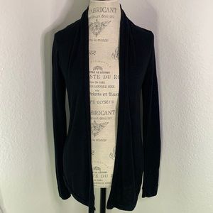 Silence & Noise Crochet Black Cardigan